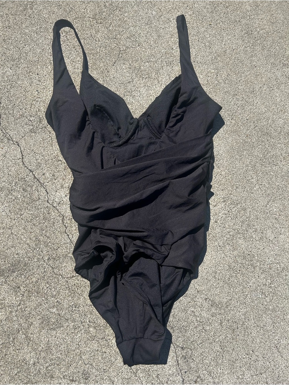 La Perla draped wrap-silhouette‎ one-piece swimsuit
